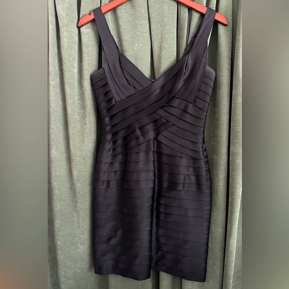 Black mini bodycon dress